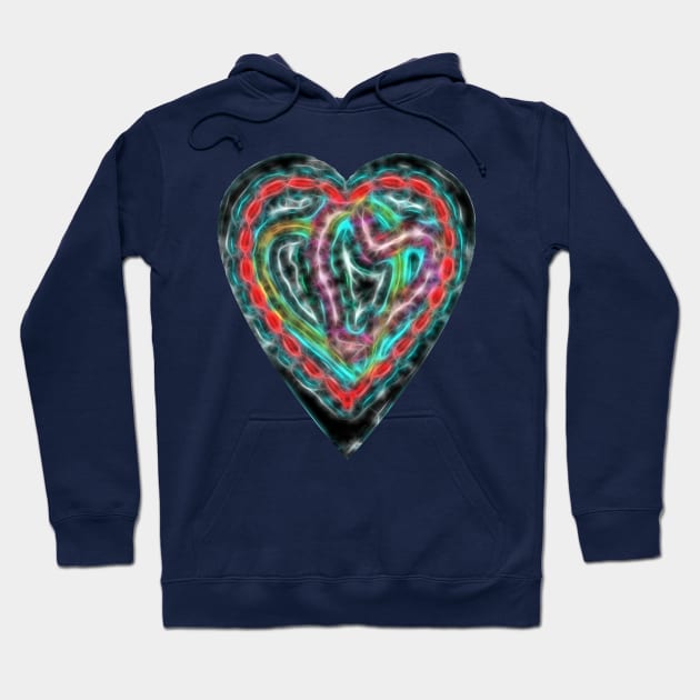 Multiple Hearts in one Design Hoodie by DougB